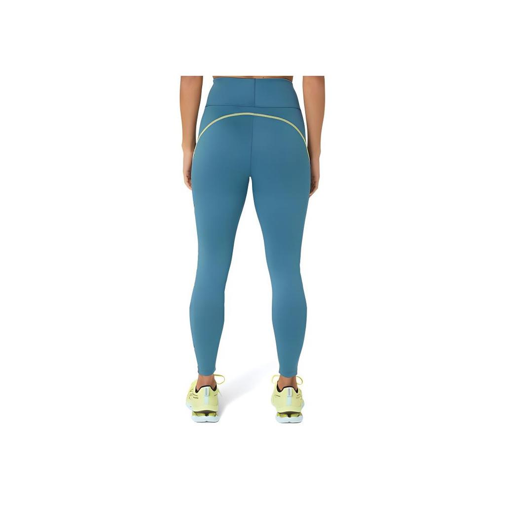 Asics Mesh Panel Training Tight Solid Color High Waist Elastic Slim Fit Leggings Women Leggings Blue 2032C711-407