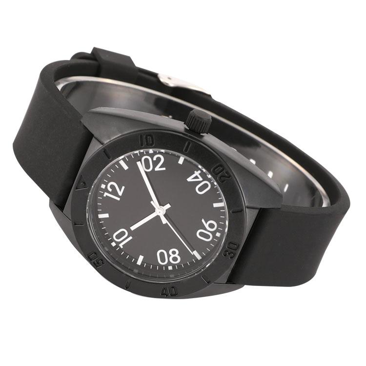 2022 Unisex Plastic Silicone Watch Custom Logo Print Slim 22mm 25mm Strap New Black Trend Simple 40mm Promotional Wrist Band