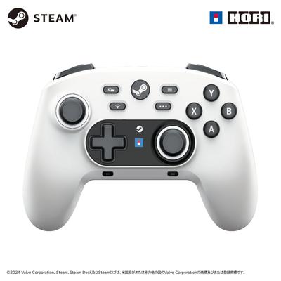 Bezdrátová podložka Hori Pad pro Steam (Lesklá bílá) - Herní ovladač kompatibilní s PC