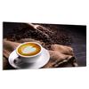 Skyddsskiva för spishäll 90x52 Kaffe