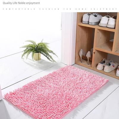 Chenille Quick-Dry Non-Slip Bathroom Mat - Absorbent & Dirt-Resistant Door Rug