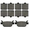 Cyleto Motorcycle Front and Rear Brake Pads for Benelli TRK502 TRK502X TRK 502  Leoncino 500 BJ500 BJ500GS-A BJ 500
