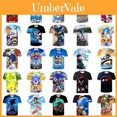 Vibrant Sonic The Hedgehog Printed T-shirt For Kids With Short Sleeves And Comfort Fit