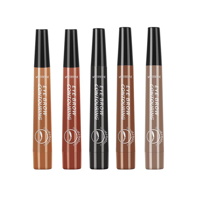 2025 Four-Prong Eyebrow Pencil: Natural, Long-Lasting, Smudge-Proof, Waterproof, Sweatproof, Non-Fading.
