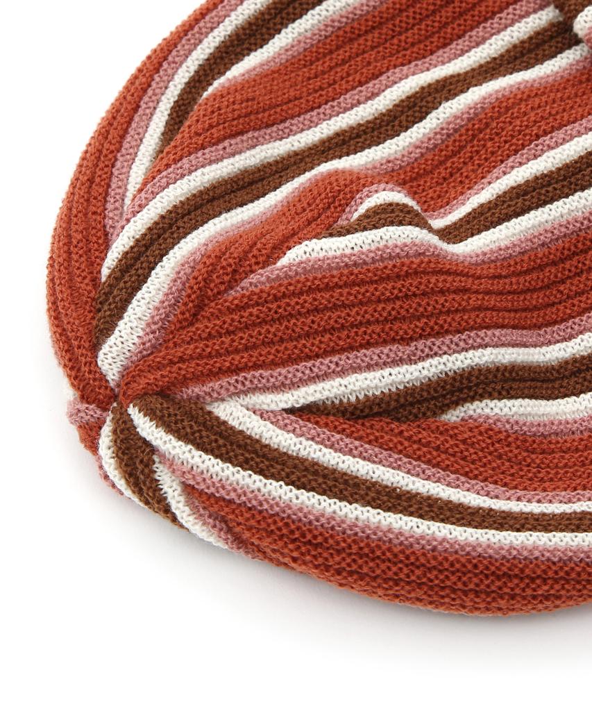 Eondeokeonteulol Striped Long Beanie Beanie / Vertical Stripe / Brick