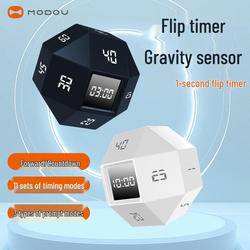 Silent Magic Bean Timer: Self-Discipline & Countdown Reminder Graphite