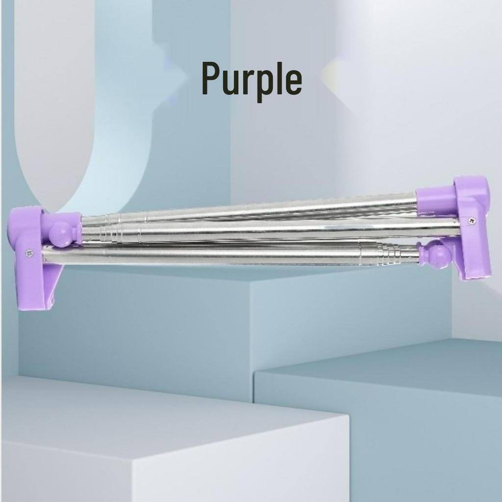 Stainless Steel Retractable Folding Clothes Drying Rack for Indoor Balcony or Travel Use