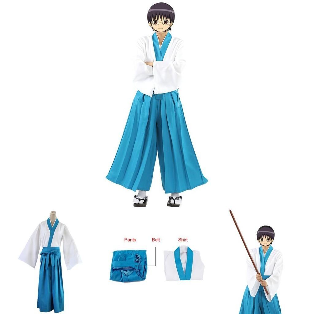 Exquisite Gintama Shinpachi Shimura Cosplay Costume Kimono For A Perfect Fancy Dress Suit