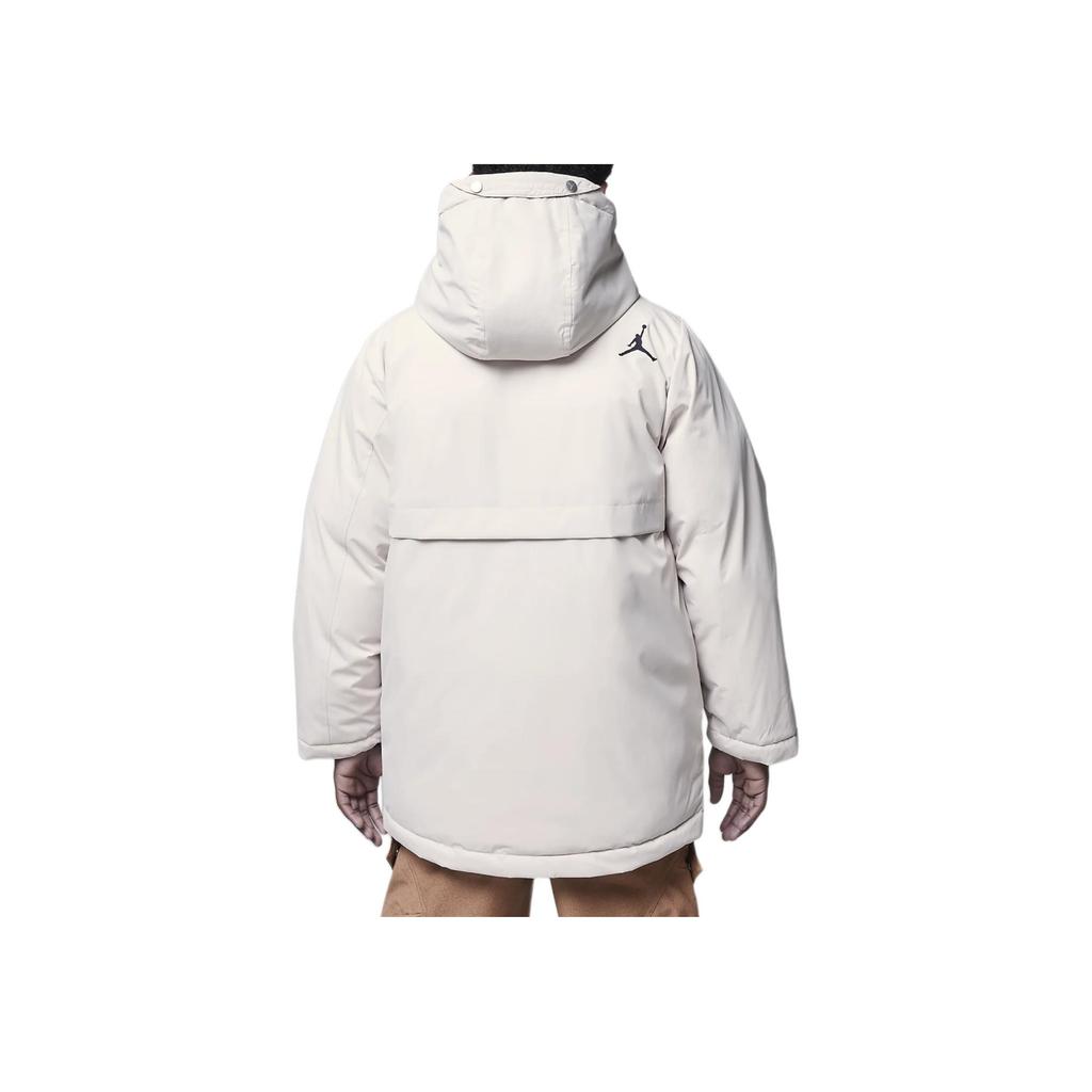 Jordan Giacca comoda a metà lunghezza con cappuccio e tinta unita per bambini giacche marrone chiaro HQ8268-271