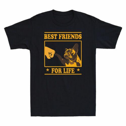 Best Friends For Life French Bulldog Frenchie Dog Lover Vintage Men s T-Shirt M