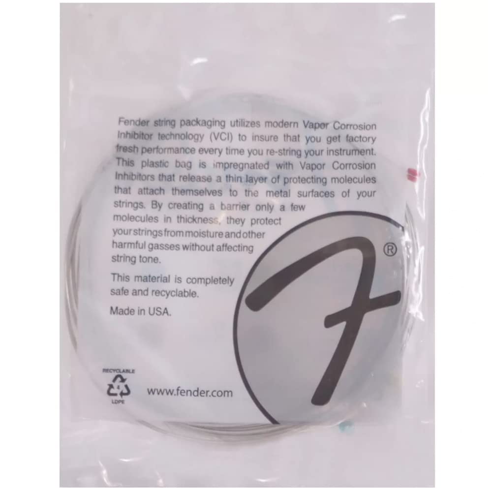 Fender Acoustic Guitar Strings Bronze Acoustic Ball 70XL 80/20 Strings, End, .010-.048