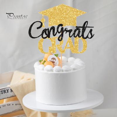 Congratulations 2024 Graduation Cake Topper Graduation Season Birthday Cake Insert Congrats Grad Party Decor Supplies