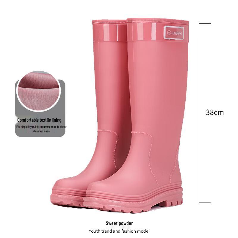 

Zhuo Pu Women s High-Top Rain Boots L (EU 39-40)
