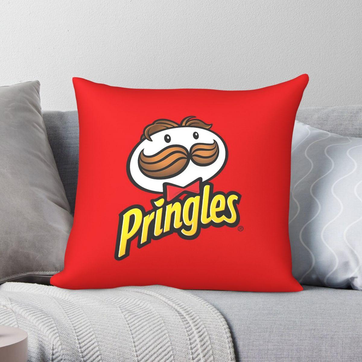 Exquisite Ornaments Unisex Pringles Potato Crisps Pillowcase Polyester Linen Velvet Creative Zip Decorative Pillow Case Sofa Seater Cushion Cover