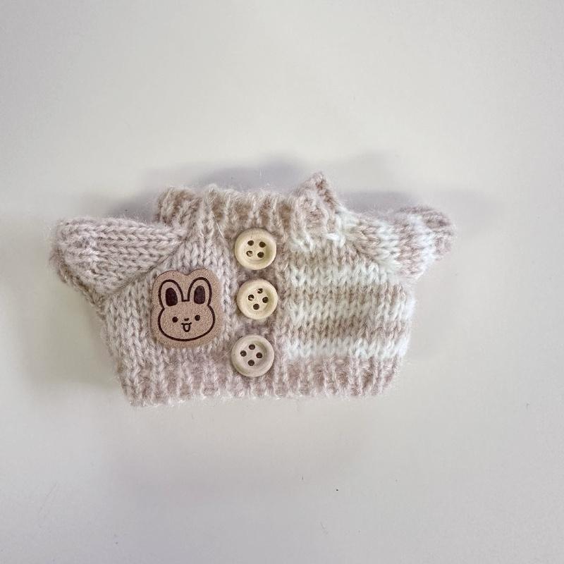 

Разноцветная одежда для кукол 15-17 см, джемперы, шляпы, сумки через плечо, милые костюмы животных, аксессуары для DIY для кукол Labubu (кукла в комплект не входит) no doll