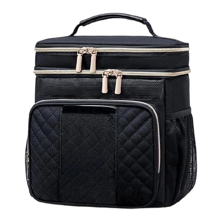 

Multi Layer Cosmetic Holder Efficient Storage Container with Multi Compartments Efficient Travel Toiletry Holder чорний