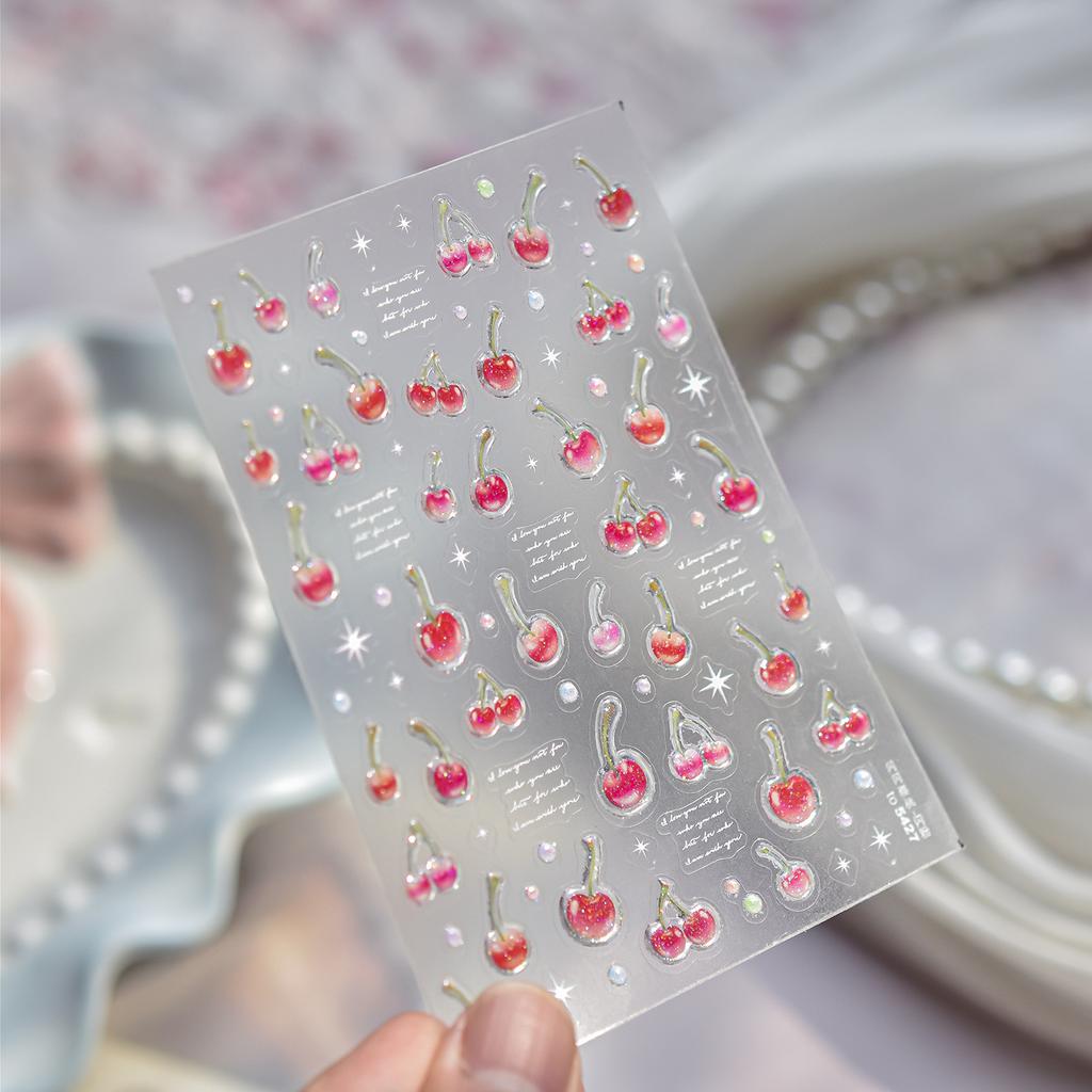 5D Ocean Nail Sticker Vacation Starfish Shell Coral Pearl Self-adhesive Nail Art Decal Fresh Seaside Vibe Manicure