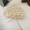 Strapped Knit Beanies Bow Weave Cap Fashion Ethnic Style Hat  Girls