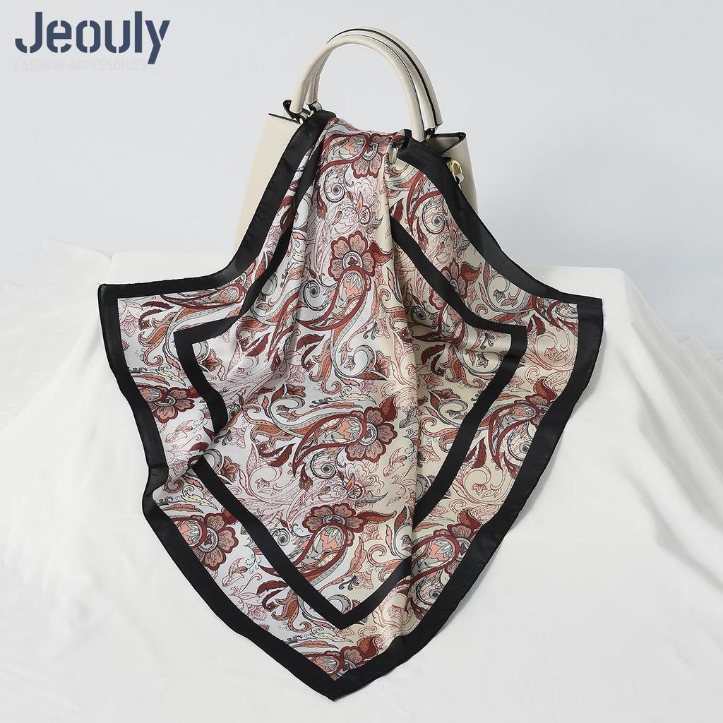 Cross-Border 70cm Silk Cashew Print Scarf - Autumn/Winter Women's Fashion Headscarf