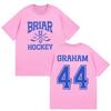 Briar Hockey Graham 44 T Shirts Briar University Off Campus Tv Series Tshirt Unisex Unisex Clothing High Quality Pure Cotton Tees