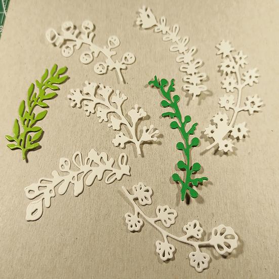 8PCS Vines Cutting Mold, Photo Album Mold Embossing Die, Durable Carbon Steel Stencil, for DIY Scrapbook Card Making Supplies