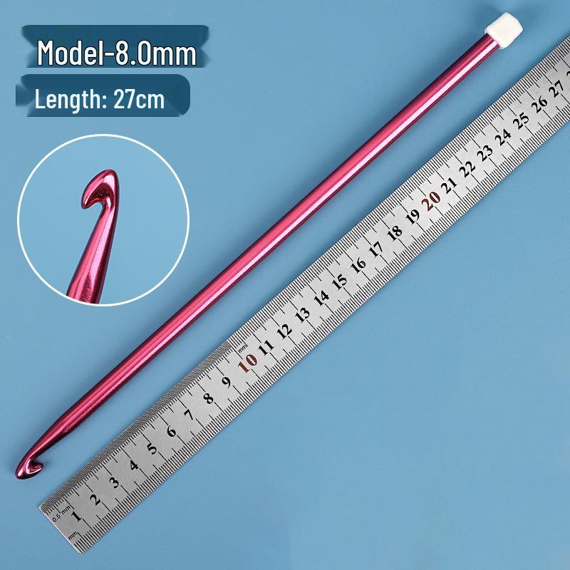 Afghanistan Handmade Aluminum Crochet & Knitting Needle Set with Wool Yarn