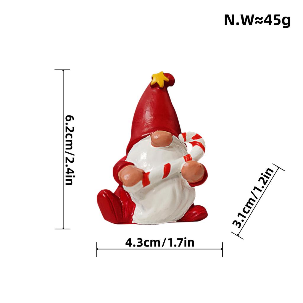 New Night Lights Santa Claus Ornaments Resin Crafts Creative Home Desktop Decoration Gift
