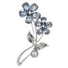 Youshuangxing Brosche High-End Damen Exquisite Imitationskristall Blume Korsage Nische Design Anstecknadel Kleider Accessoires