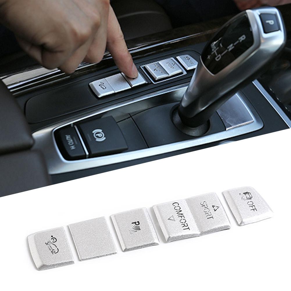 Silver Driving Mode Button Sticker Trim For BMW FOR X5 X6 F15 F16 2014-2018 LHD Button Switch Button Decoration