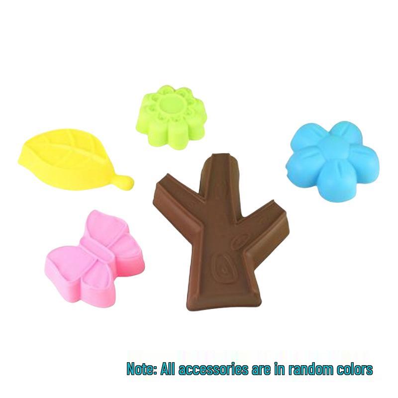 Handmade Colored Playdough Set for Kids with Molds and DIY Tools