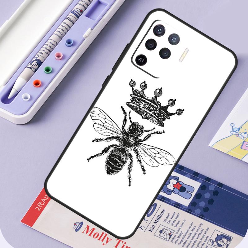 Bee Art For Oppo A96 A76 A16 A94 A74 A54 A15 A18 A38 A58 A78 A98 A40 A60 A80 A57 A17 A77 A5 Pro Case