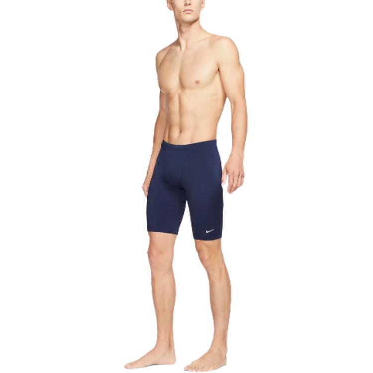 New Nike Swim Solid Swimming Shorts Men's Dark Navy Blue CZ3024-410