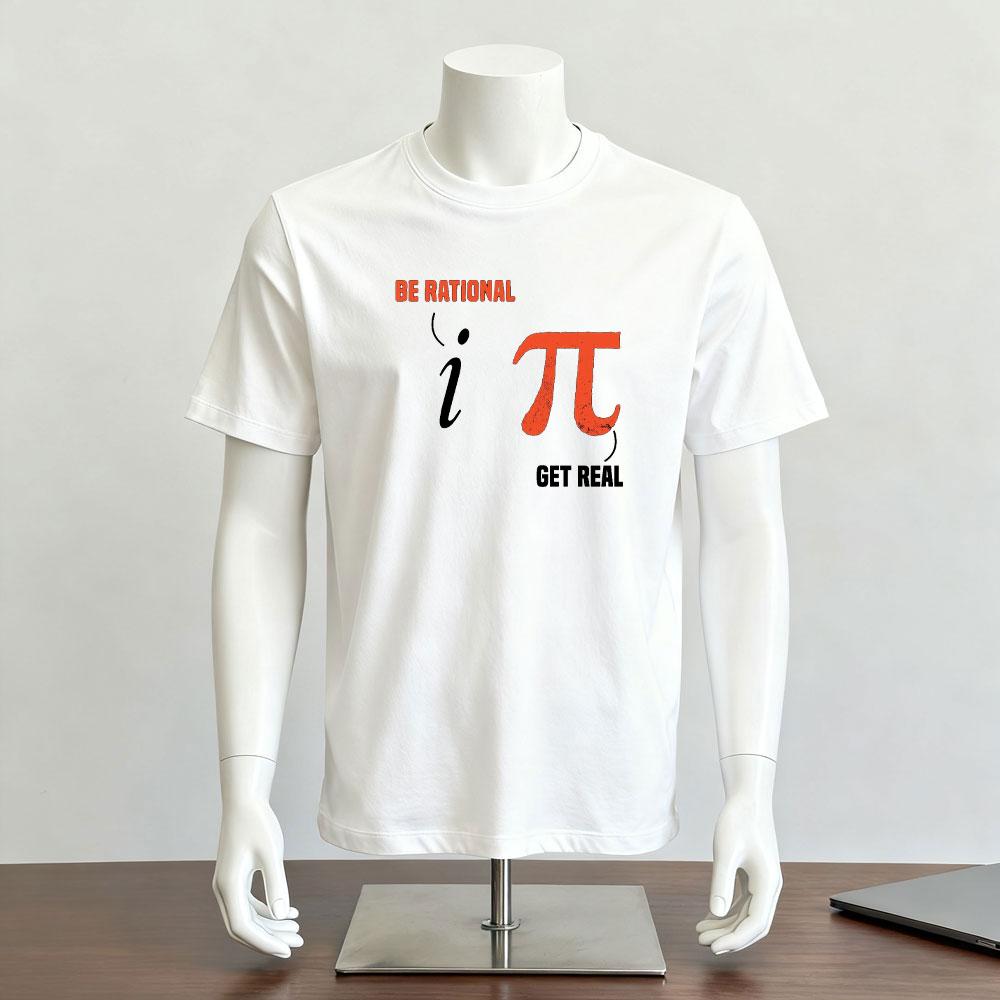 Будь Рациональным Будь Реалистом Забавные Математические Символы Графические Футболки Женская Мужская Летняя Мода Повседневная Хлопковая Рубашка Подарок Учителю Математики S
