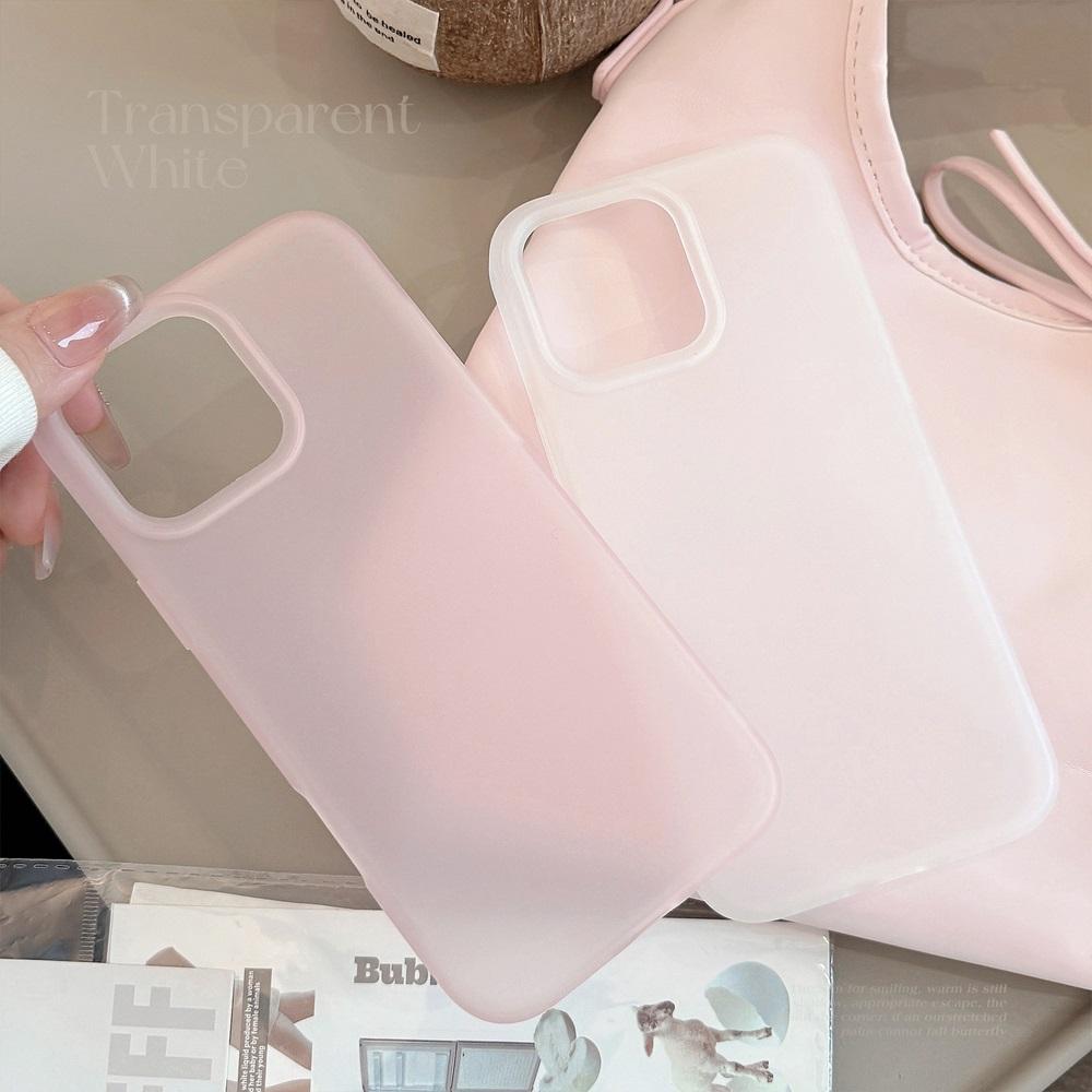 Soft Matte Candy Transparent Phone Case For iPhone 16 15 14 13 12 11 Pro Max X XR XS 7 8 Plus Shockproof Silicone Bumper Cover