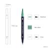 Munami 30-Farben Doppelspitz-Pinselstifte Set für Kalligraphie & Skizzieren