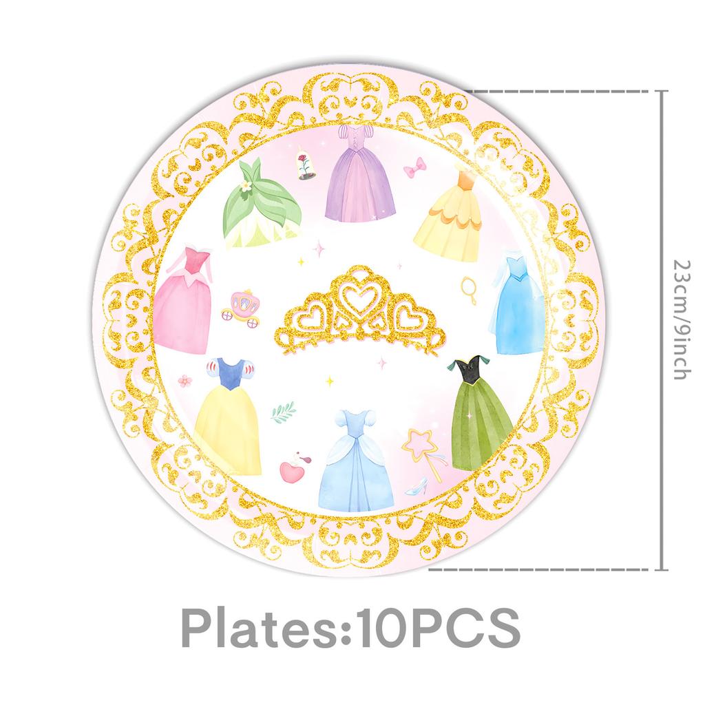Princess Dress Theme Party Supplies Birthday Decoration Princess Party Decoration Party Arrangement Tableware