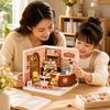 Display-Friendly Miniature Shop Diorama Detailed with Dust Protection
