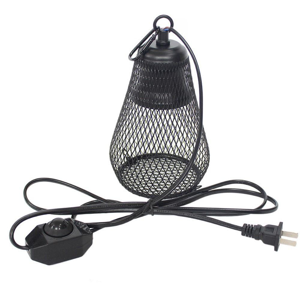 Iron Mesh Dome Pet Heating Lampshade Double Cage Anti-scald Lampshade  Aquarium