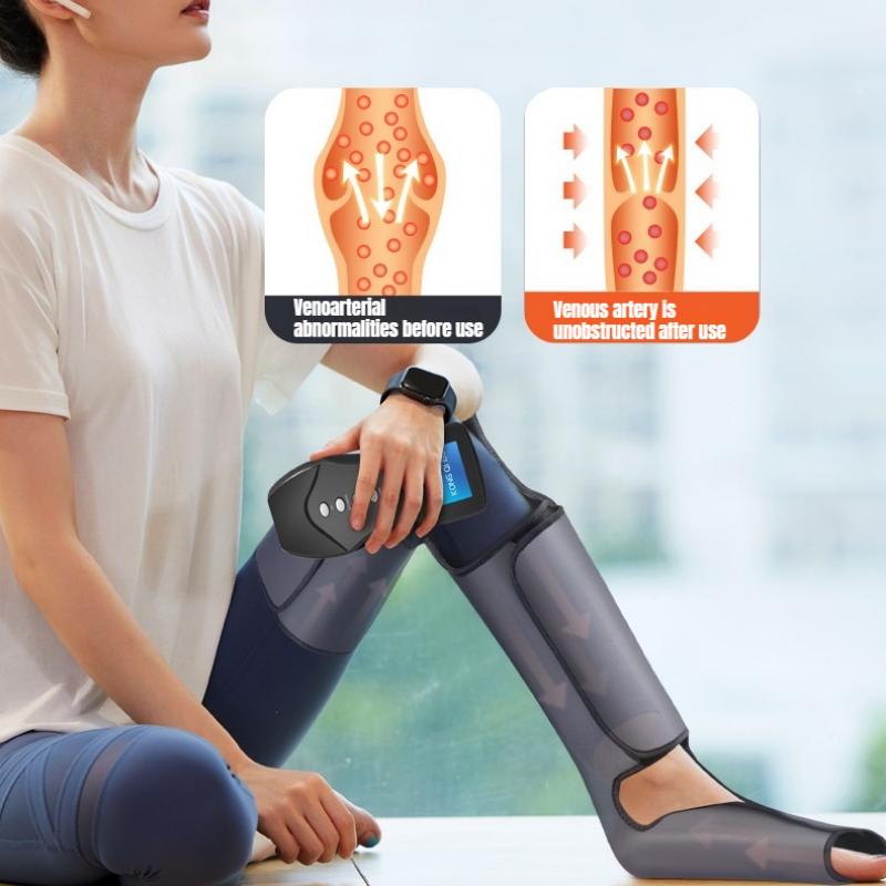 Air Wave Leg Massager with Foot Air Pressure Massage to Relieve Soreness for Home Use Electric Leg Massager
