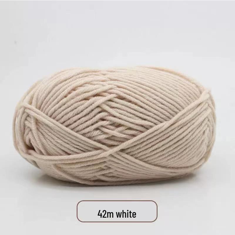 Milk Cotton Yarn Pack for DIY: Medium-Thick Scarf, Crochet Slippers, Handmade Knitting Bags