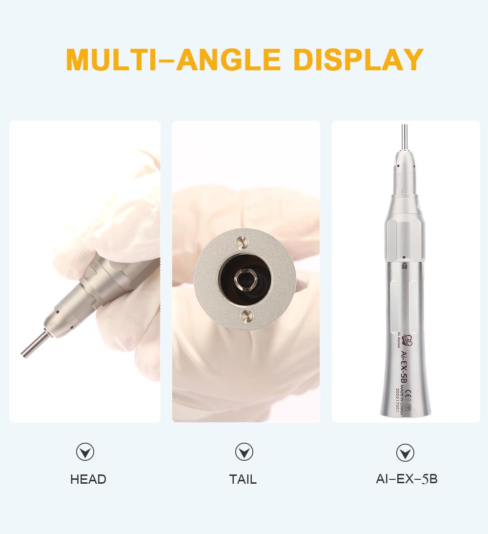Стоматологический низкоскоростной наконечник AI-EX-5B 4:1 редукционный внешний прямой — фото 5