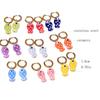 1Pair Cartoon Cute Ceramic Fish Pendant Hoop Earrings For Women Girls  Versatile Ear Buckle Jewelry Accessories Gifts