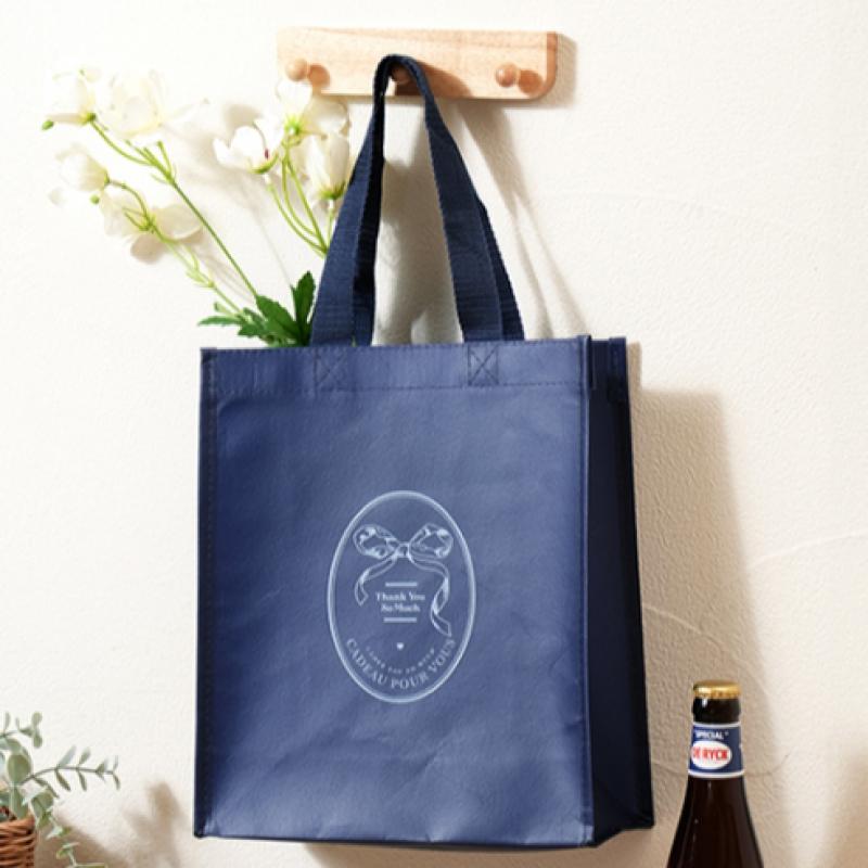 Daiso Vysoce kvalitní vertikální netkaná taška námořnická modř