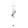 Colorful Metal Wind Chimes Wooden Top Hanging Decor With Flower Beads Wind Chime For Home Garden Patio Terrace Decor Wind Chimes