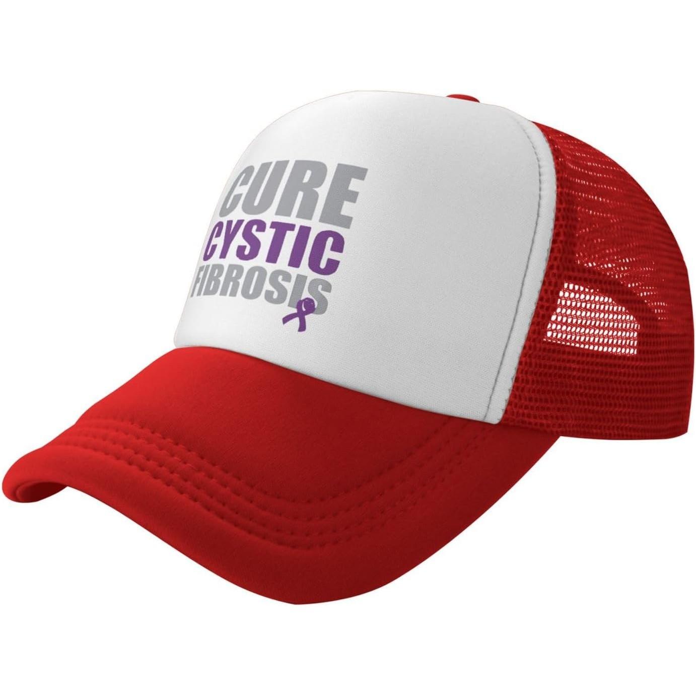 Шляпа-тракер с надписью Cure Cystic Fibrosis Регулируемая Сетчатая Бейсболка Snapback Унисекс Для улицы XS(old)