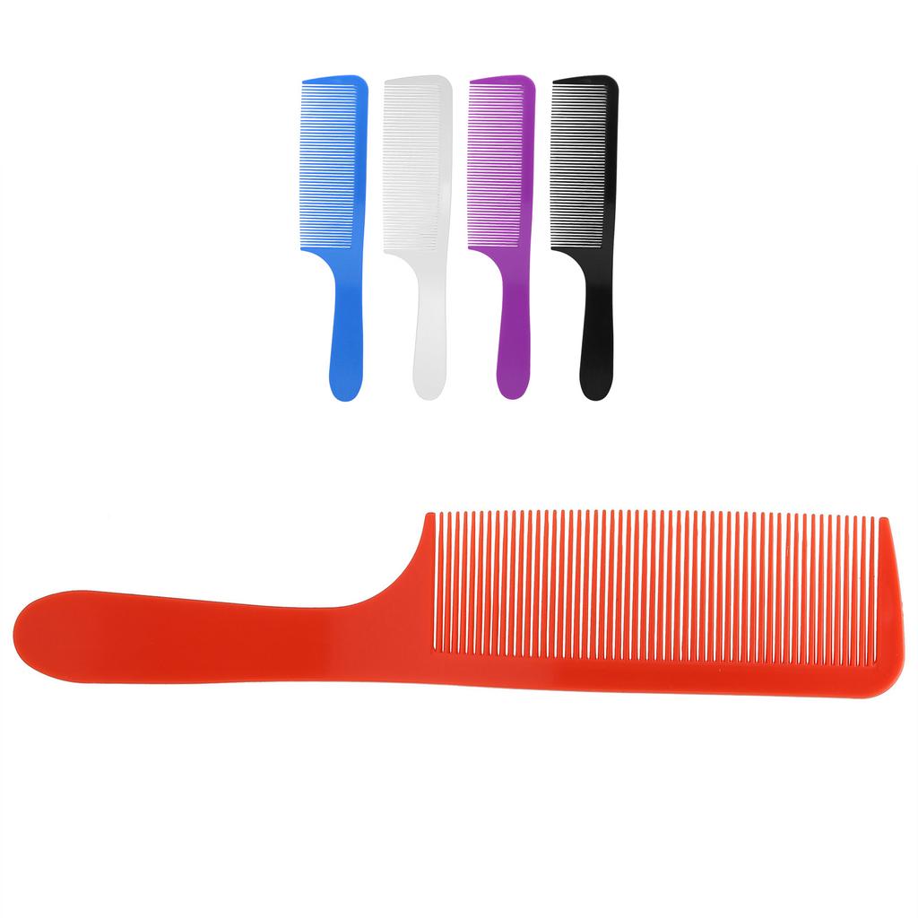 Comb Hair Plastic Curved Detangling Haircutting Combs Fine Teeth for Salon Household Barber