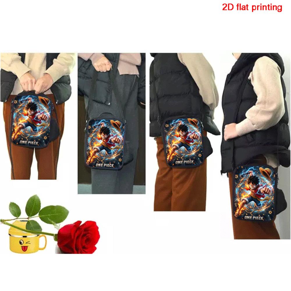 One Piece Lonchera Térmica Cartoon Thermal Lunch Bag Lightweight Portable Cooler Tote For Boys Girls School Picnic Camping Trip