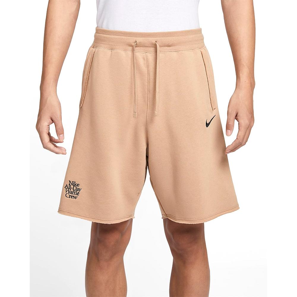 Nike Letter Logo Knit Fitness Training Sports Casual Shorts Men bottoms Khaki HQ1203-200