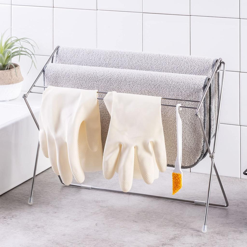 Oaks Made in Japan Folding Hanger for Small Items Masks Dishcloths Width 340 x Depth 130 x Height 255mm Quick-drying