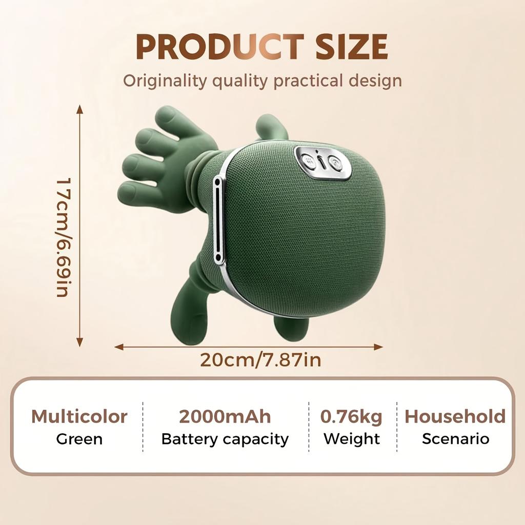 Master's Hand Shoulder Neck Massager, Elephant Technique, Hot Compression, Relaxation, Cervical Vertebrate Muscle, and Neck Massage Device, Kneading